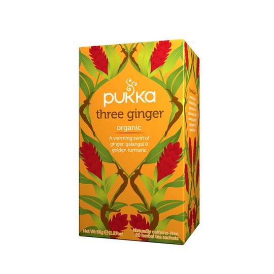 Pukka Organic Three Ginger Tea (box of 20 teabags)
