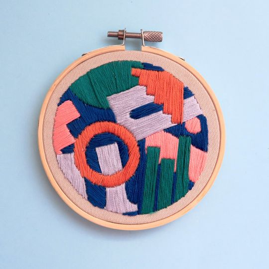 DIY Embroidery Kit - 'Abstract' (4")