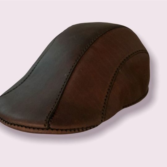 EsteamedPunk Flat Cap Medium Leather