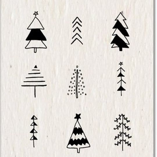 Christmas Card | Ink Christmas Tree's