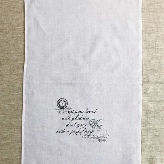 Embroidered Kitchen/Hand Towel - English