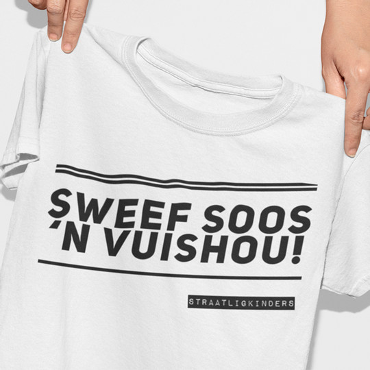 T-SHIRT | SWEEF SOOS 'N VUISHOU | WIT