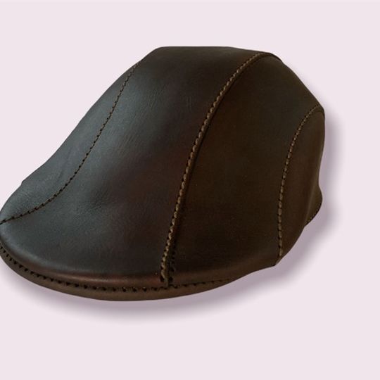 EsteamedPunk Flat Cap Stiff Leather