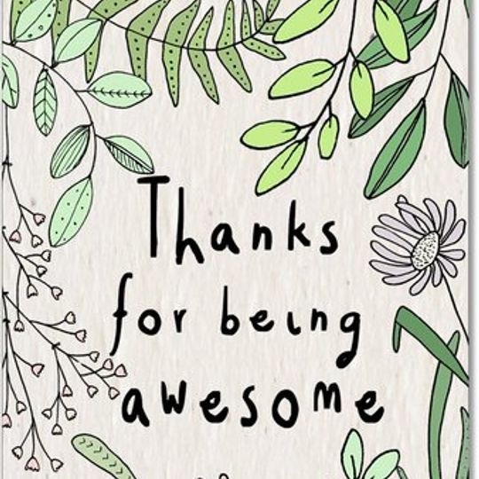 Greeting Card | Thanks for being Awesome