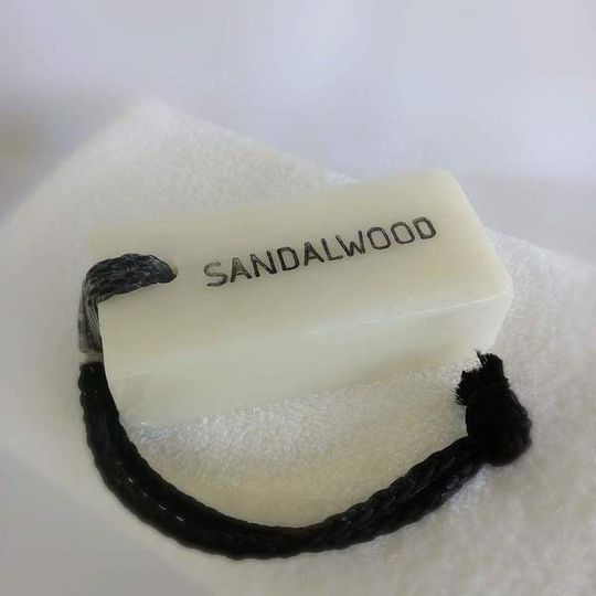 Men's Glycerine Soap on a rope : Sandalwood