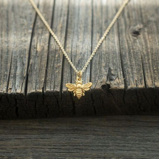 Gold plated Bee necklace