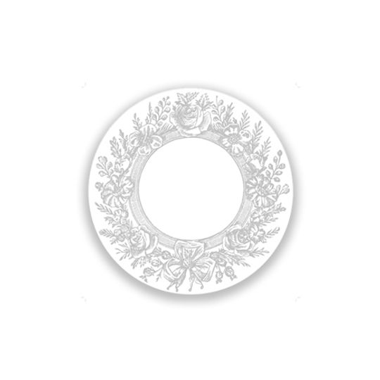 24 Coasters - Grey Wreath