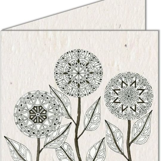 Greeting Card | Mandala Flowers