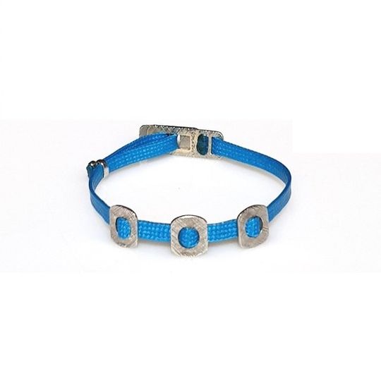 ZESTY Waxed Ribbon Bracelet Squares - Turquoise