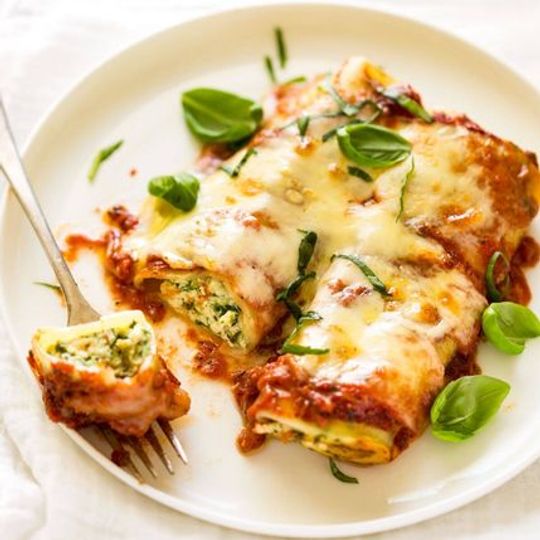 SPINACH AND RICOTTA CANNELLONI