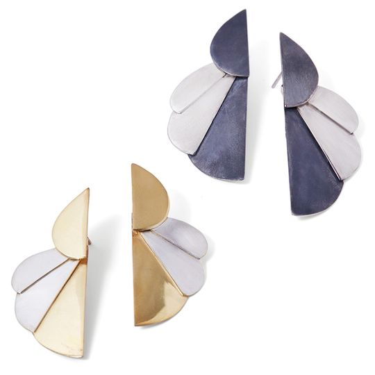 Art Deco Flower Earrings