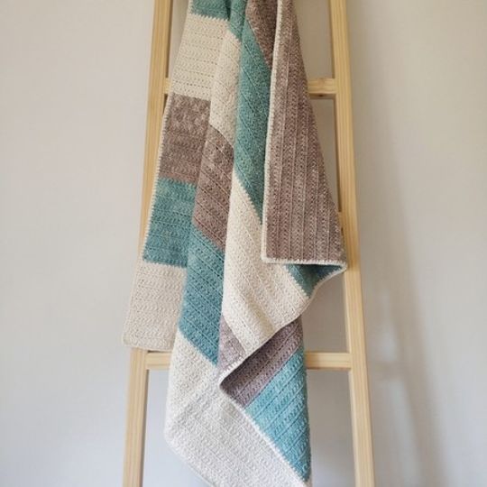 The Colour Block Blanket (Teal)