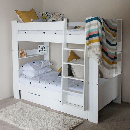 Duett Kids Furniture Bunk Bed, Shabby Chic Bunk Beds