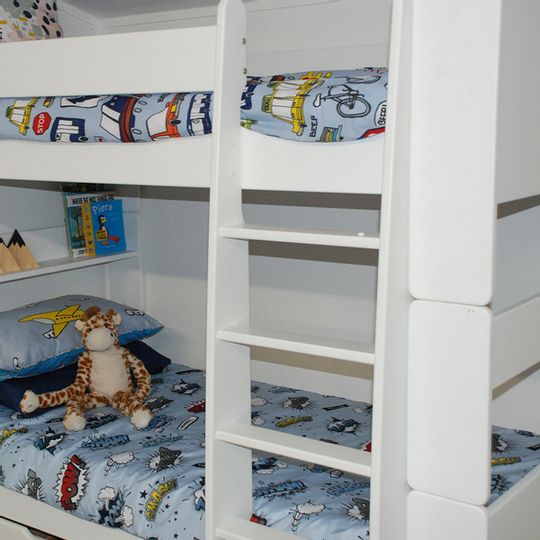 Duett Kids Furniture Bunk Bed, Raised Bunk Bed