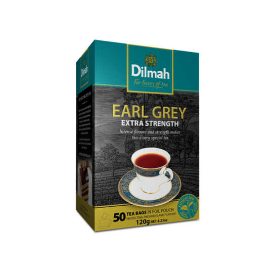 Dilmah Earl Grey Extra Strength (50 x 2.4g tagless tea bags)